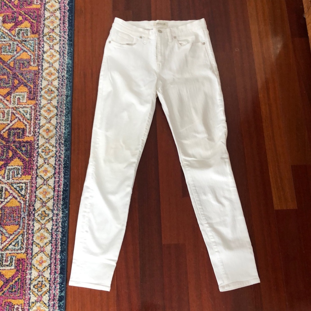 Madewell 9” hr skinny white size 29